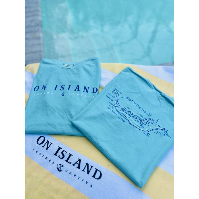 Tri Color Map Unisex Short Sleeve Mint