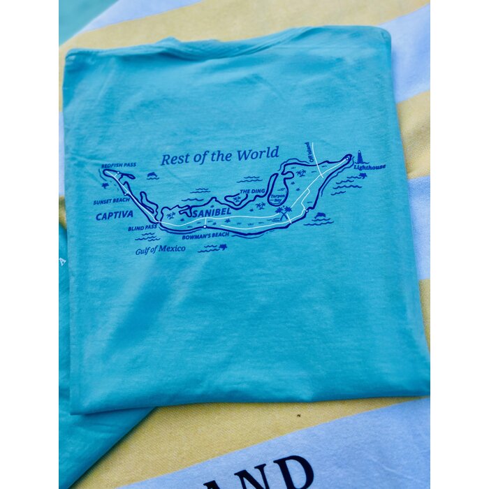 Tri Color Map Unisex Short Sleeve Mint