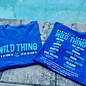 Wild Thing Ladies V-neck Short Sleeve - Blue