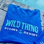 Wild Thing Ladies V-neck Short Sleeve - Blue