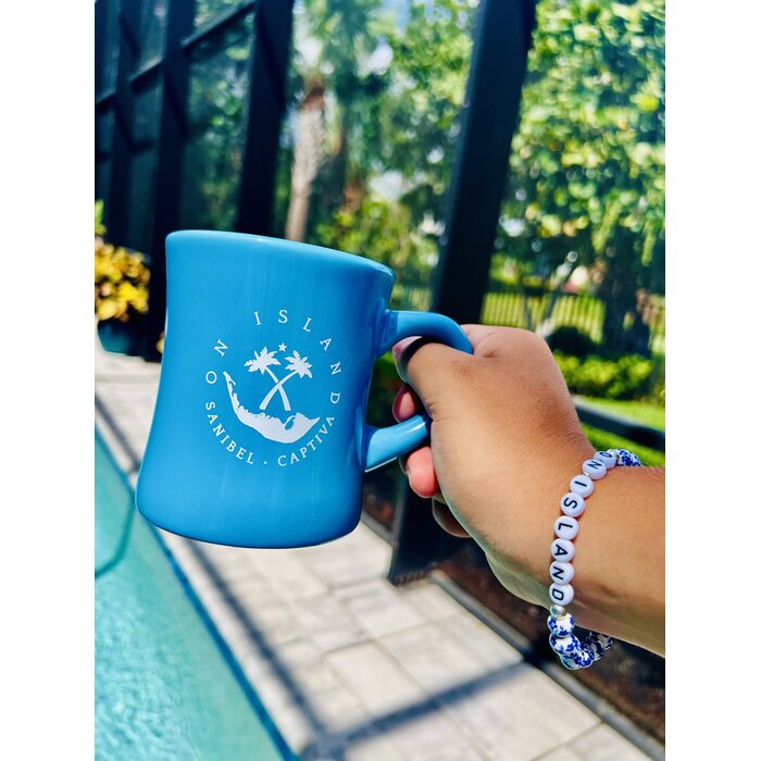 On Island Diner Mug - Blue