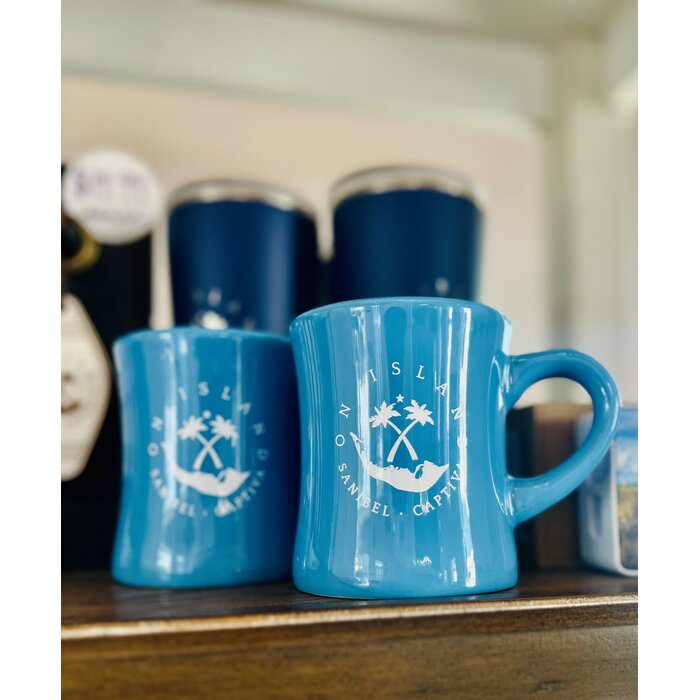On Island Diner Mug - Blue