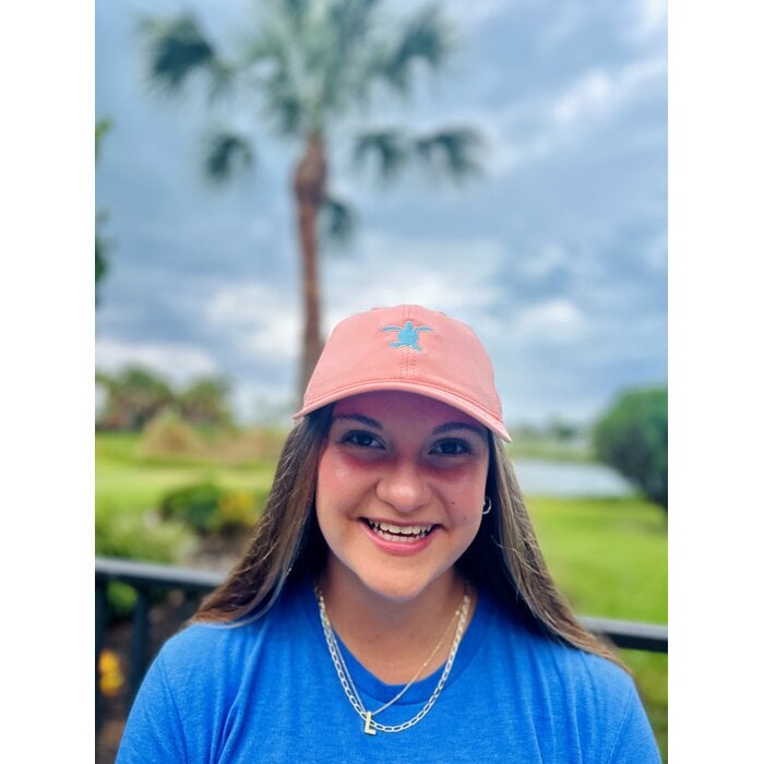 Sea Turtle Hat - Coral