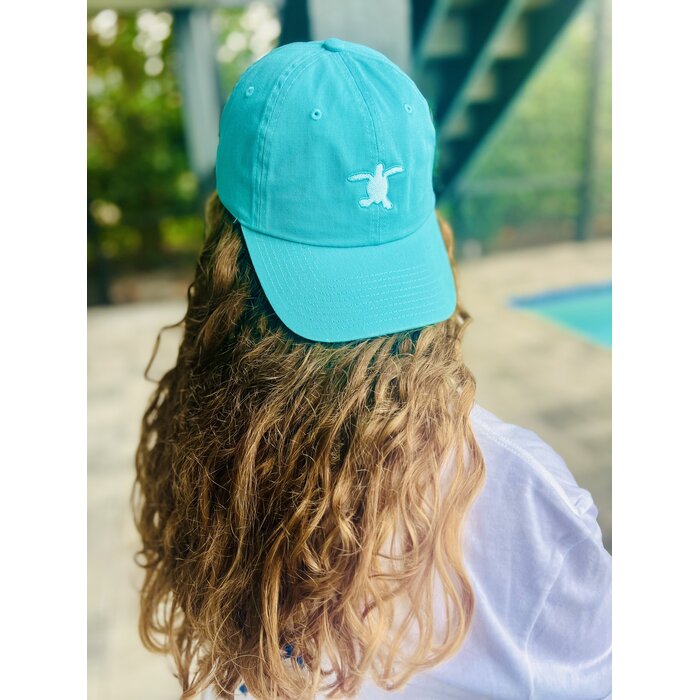 Sea Turtle Hat - Aquamarine Green