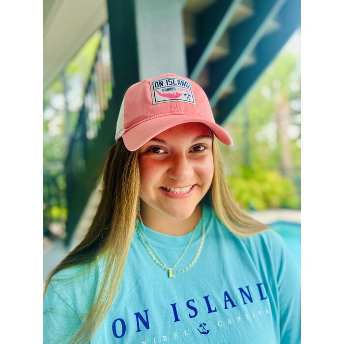 Trucker Hat - Coral w/Patch