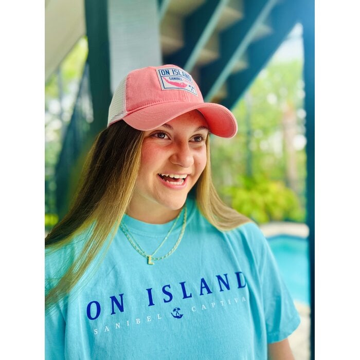 Trucker Hat - Coral w/Patch
