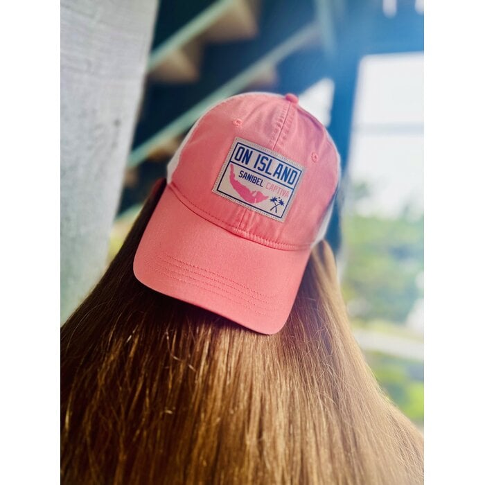 Trucker Hat - Coral w/Patch