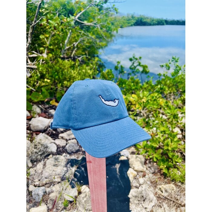 Island Map Hat - Blue