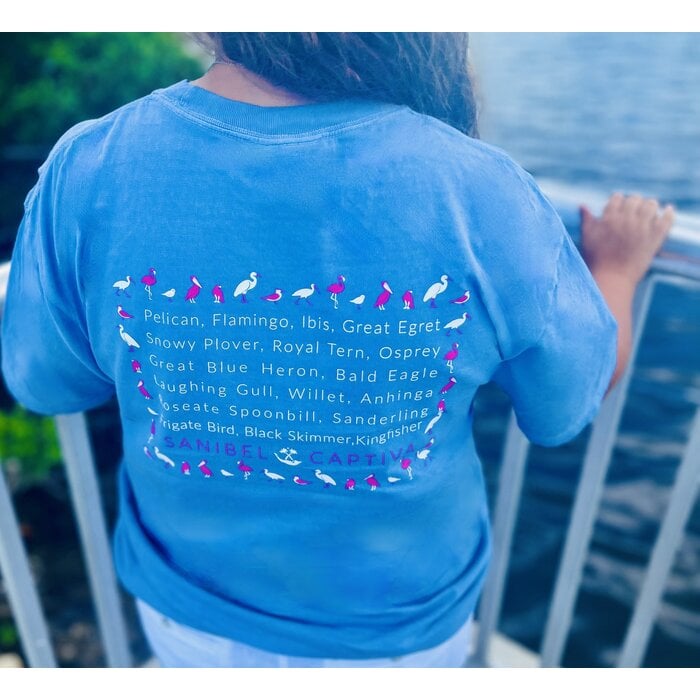 Let's Flocking Go - Unisex Short Sleeve Blue Grey