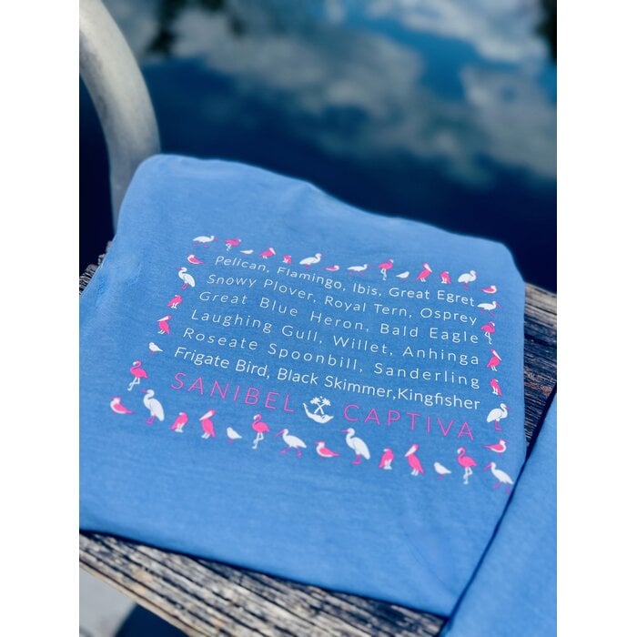 Let's Flocking Go - Unisex Short Sleeve Blue Grey