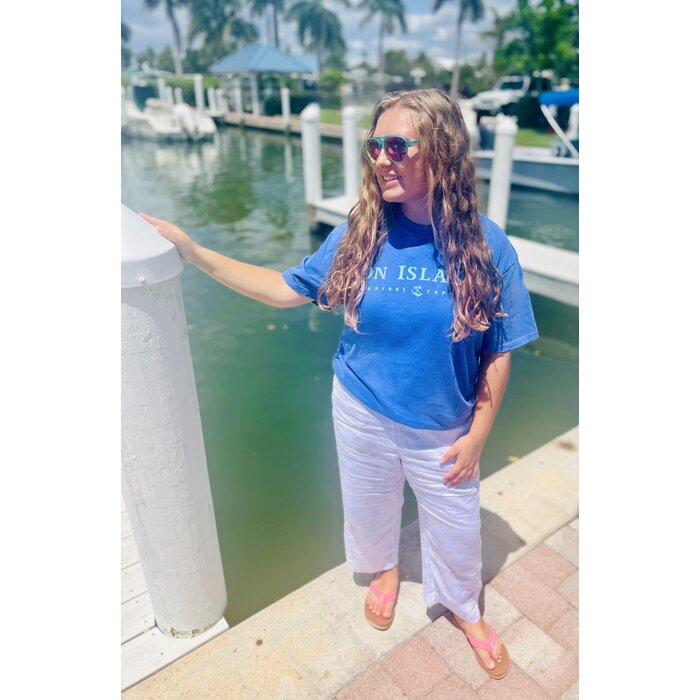 Oh The Hue-Manatee Unisex Short Sleeve - Blue