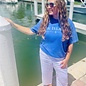 Oh The Hue-Manatee Unisex Short Sleeve - Blue