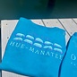 Oh The Hue-Manatee Ladies Short Sleeve V-neck - Lt Blue