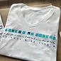 Always On Island Nautical Flags Ladies Short Sleeve V-Neck