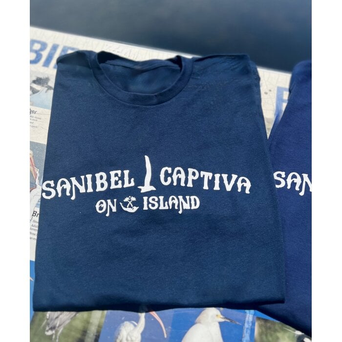 Throwback Seagull Unisex Short Sleeve - Navy