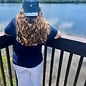 Throwback Seagull Ladies V-neck Short Sleeve - Navy
