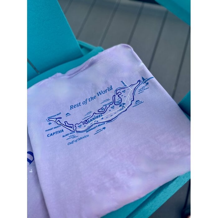 Tri Color Map - Unisex Light Lavendar