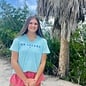 Tri Color Map Ladies Short Sleeve V-Neck Mint