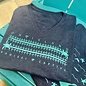 Turtle Tracks Ladies V-neck Short Sleeve - Grey