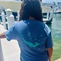 Turtle Tracks Unisex Short Sleeve - Blue
