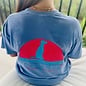 Sit. Stay. Wag! Unisex Short Sleeve Tee - Blue Grey