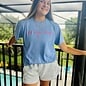 Sit. Stay. Wag! Unisex Short Sleeve Tee - Blue Grey