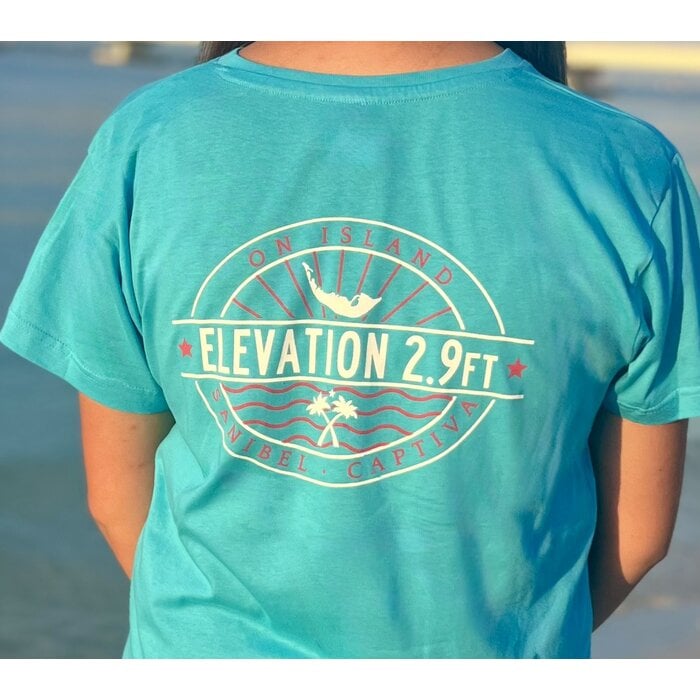 Elevation - Ladies V-Neck Short Sleeve Aqua