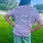 LOVE Ladies Short Sleeve V-neck - Pink