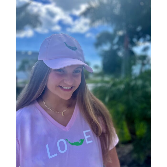 LOVE Ladies Short Sleeve V-neck - Pink