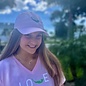 LOVE Ladies Short Sleeve V-neck - Pink