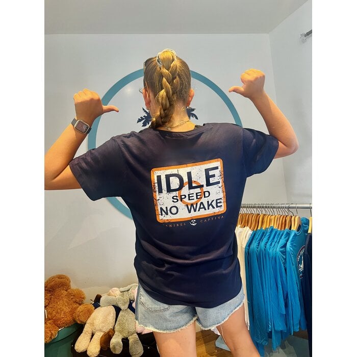 Idle Speed Ladies V-neck - Navy