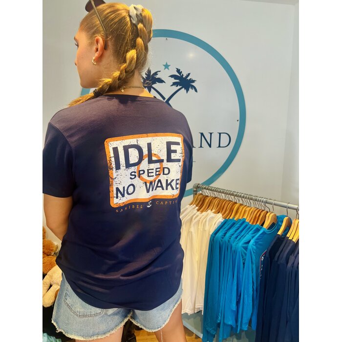Idle Speed Ladies V-neck - Navy