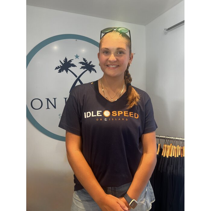 Idle Speed Ladies V-neck - Navy