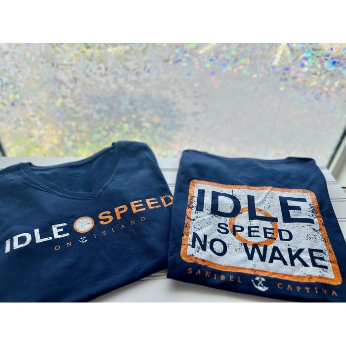 Idle Speed Ladies V-neck - Navy