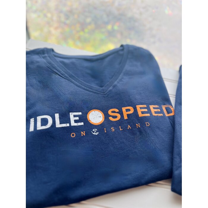 Idle Speed Ladies V-neck - Navy