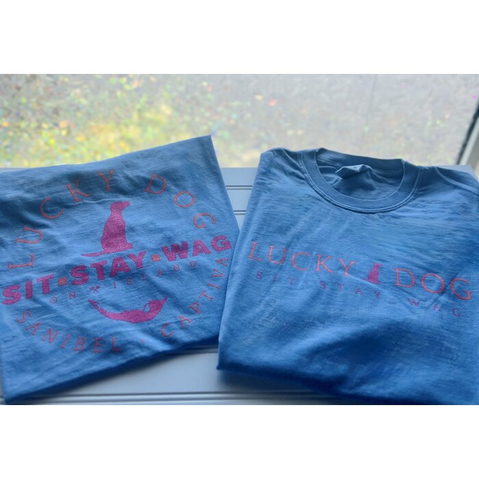Lucky Dog Unisex Short Sleeve - Blue