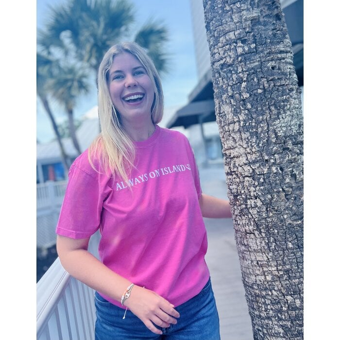 SanCap Stats Unisex Short Sleeve Tee - Pink