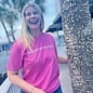 SanCap Stats Unisex Short Sleeve Tee - Pink