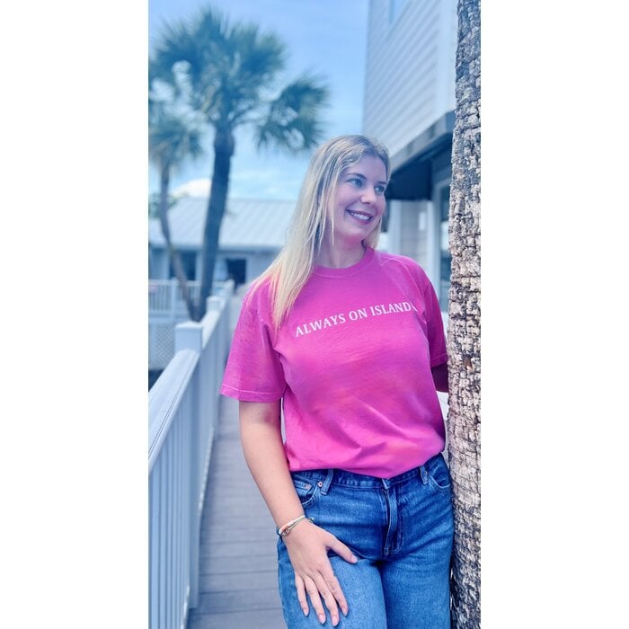 SanCap Stats Unisex Short Sleeve Tee - Pink