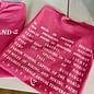 SanCap Stats Unisex Short Sleeve Tee - Pink