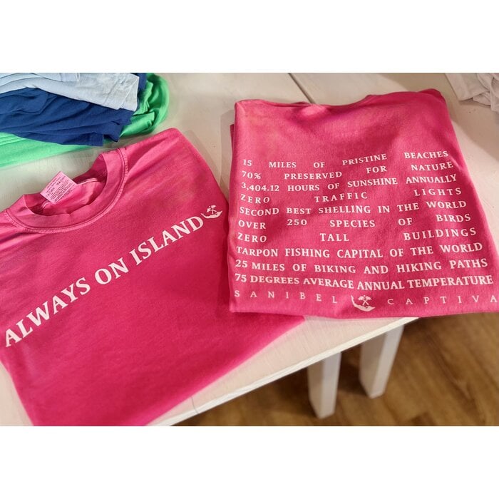 SanCap Stats Unisex Short Sleeve Tee - Pink