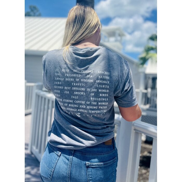 SanCap Stats Unisex Short Sleeve Tee - Grey