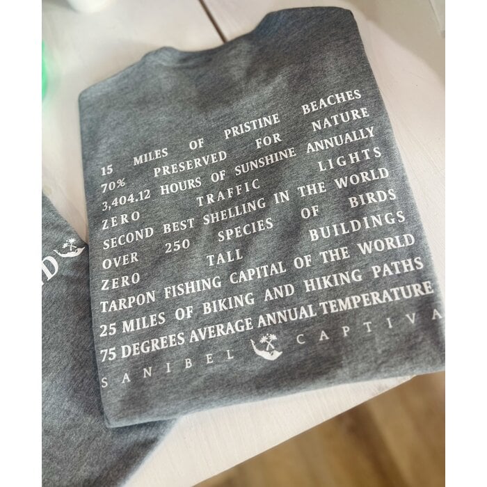 SanCap Stats Unisex Short Sleeve Tee - Grey