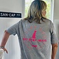 Lucky Dog Ladies V-Neck Gray