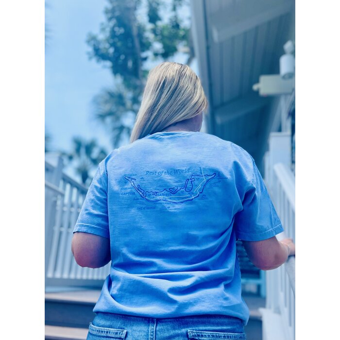 Tri Color Map Unisex Blue/Grey