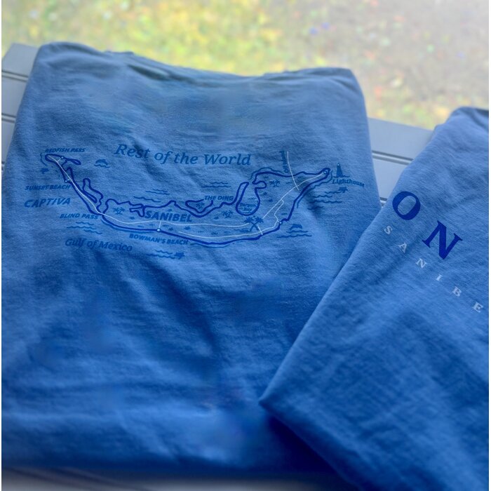 Tri Color Map Unisex Blue/Grey