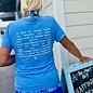 SanCap Stats Ladies Short Sleeve V-neck - Blue