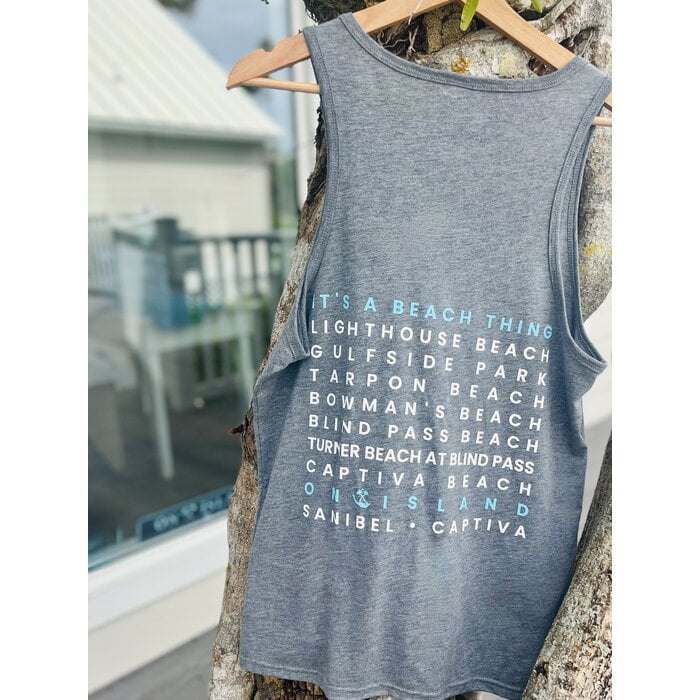 Seas The Day Unisex Tank Top - Grey