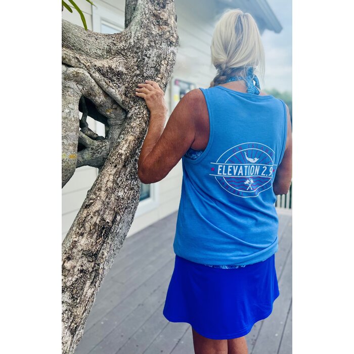 Elevation Unisex Tank Top - Blue