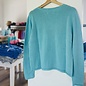 Summer Sweater Ladies V-neck - Aqua